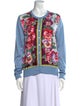 Dolce & Gabbana Silk Floral Print Sweater