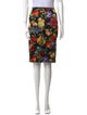 Dolce & Gabbana Silk Knee-Length Skirt
