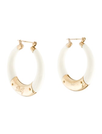 Dolce & Gabbana Resin Hoop Earrings