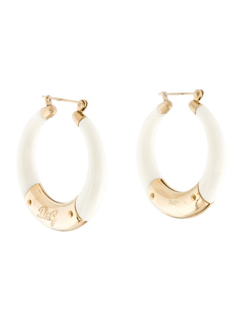 Dolce & Gabbana Resin Hoop Earrings