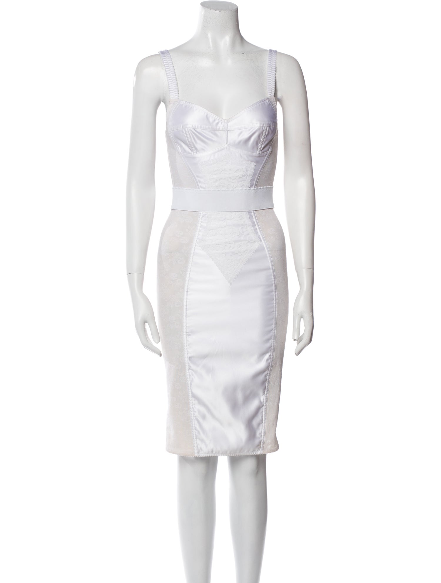 Dolce & Gabbana Square Neckline Knee-Length Dress