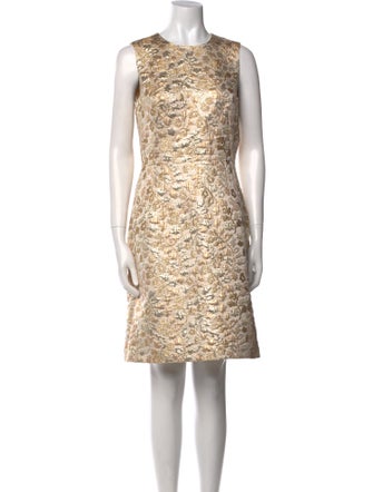 Dolce & Gabbana Crew Neck Knee-Length Dress