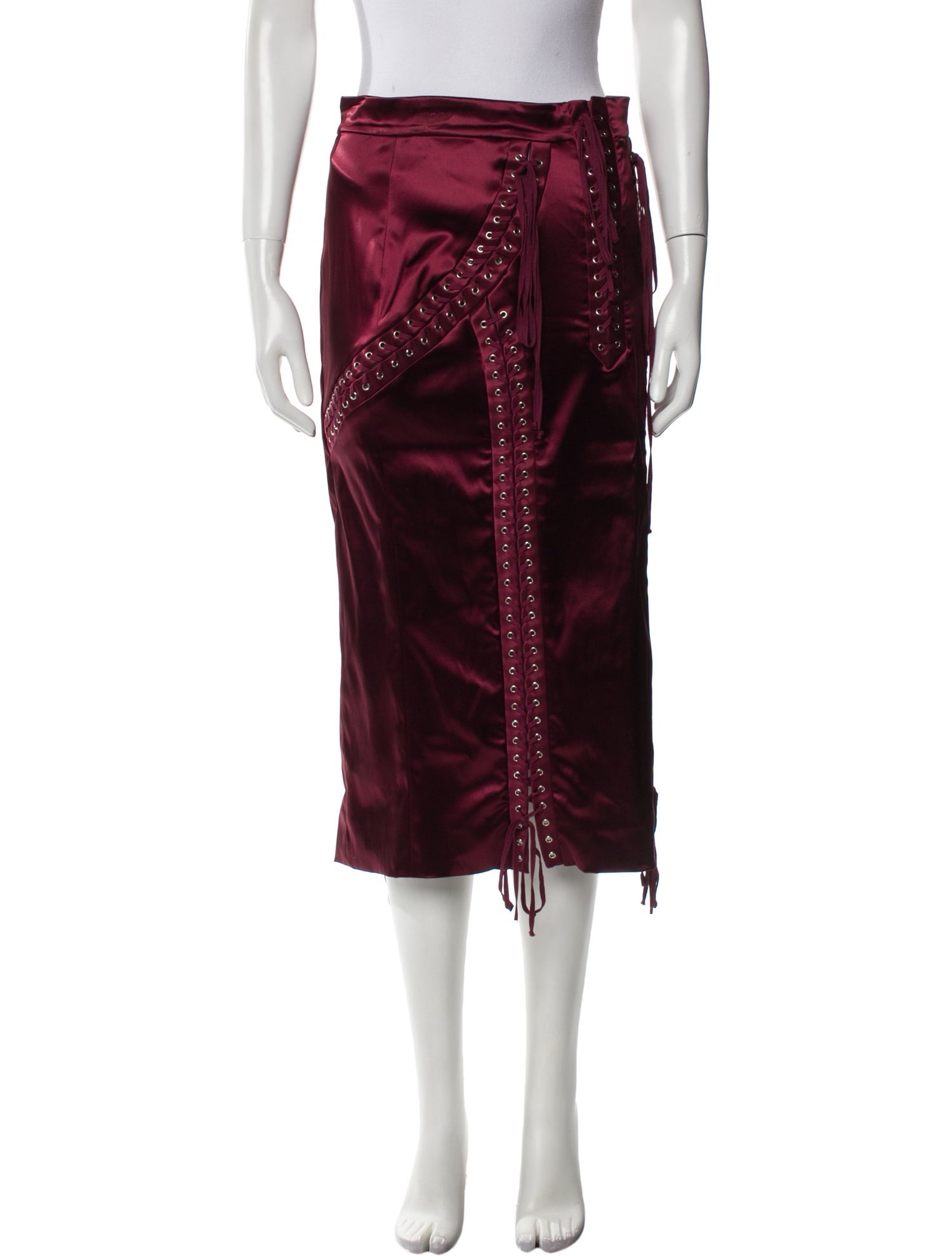 Dolce & Gabbana Bow Accents Midi Length Skirt