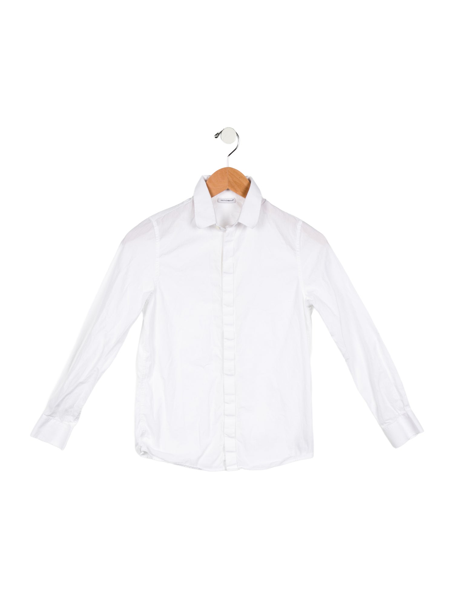 Dolce & Gabbana Boys' Solid Button Up Shirt