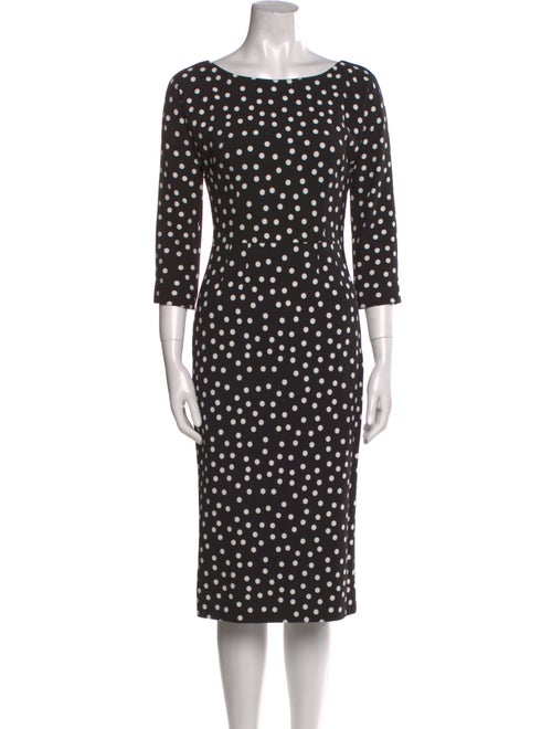 Dolce & Gabbana Polka Dot Print Midi Length Dress