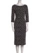 Dolce & Gabbana Polka Dot Print Midi Length Dress
