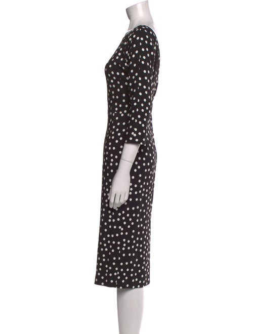 Dolce & Gabbana Polka Dot Print Midi Length Dress