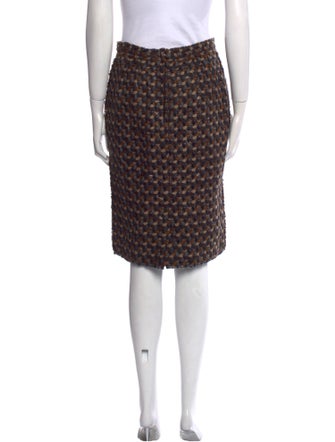 Dolce & Gabbana Virgin Wool Knee-Length Skirt