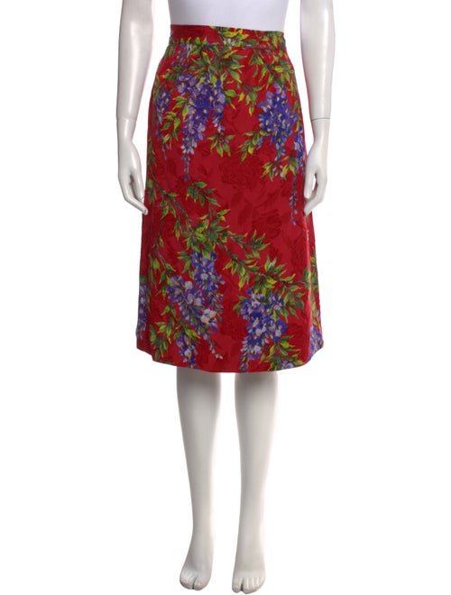 Dolce & Gabbana Floral Print Knee-Length Skirt
