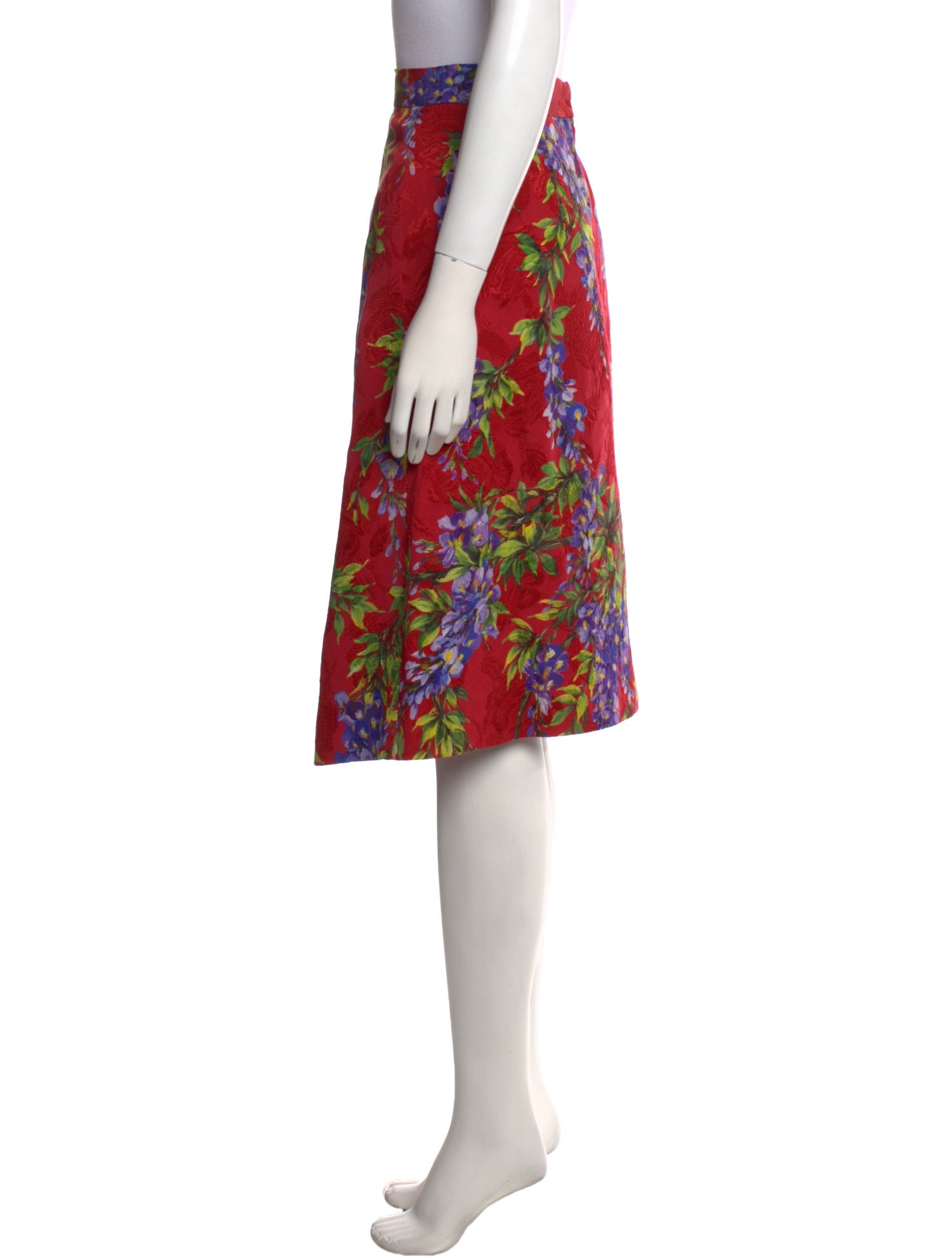 Dolce & Gabbana Floral Print Knee-Length Skirt