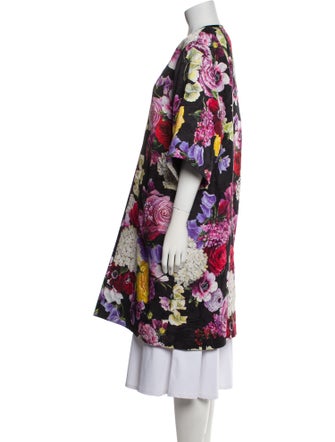Dolce & Gabbana Floral Print Down Coat