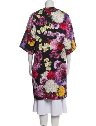 Dolce & Gabbana Floral Print Down Coat