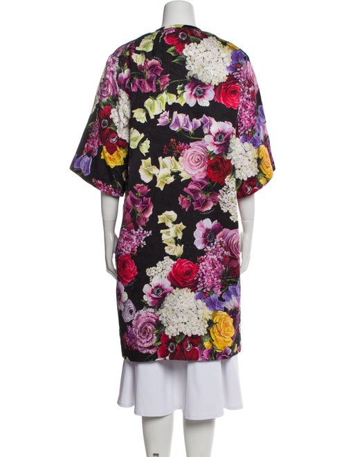 Dolce & Gabbana Floral Print Down Coat