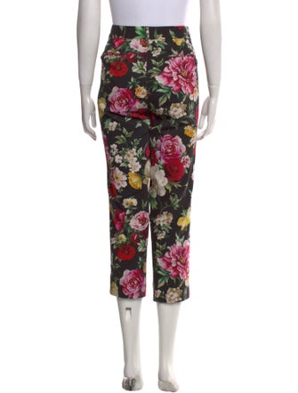 Dolce & Gabbana Floral Print Straight Leg Pants