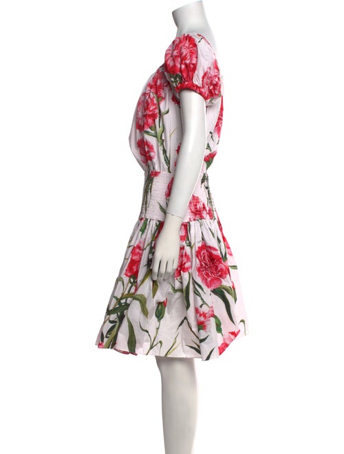 Dolce & Gabbana Floral Print Knee-Length Dress