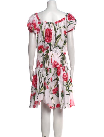 Dolce & Gabbana Floral Print Knee-Length Dress