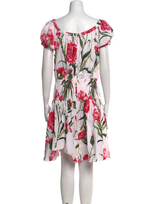 Dolce & Gabbana Floral Print Knee-Length Dress