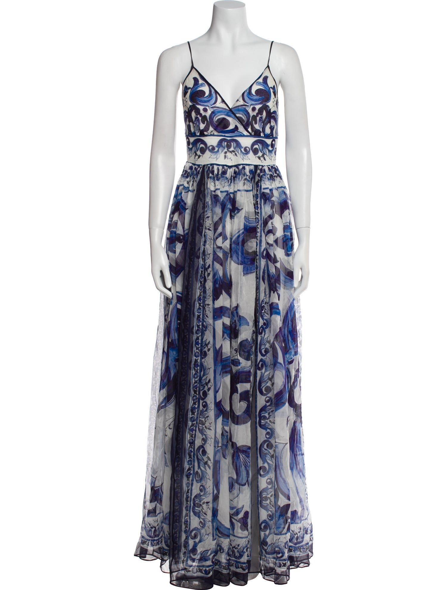 Dolce & Gabbana Silk Midi Length Dress