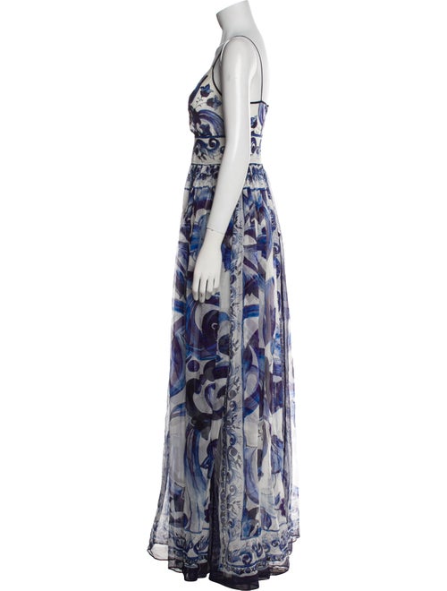 Dolce & Gabbana Silk Midi Length Dress