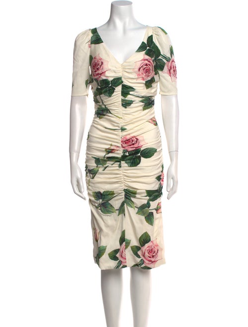Dolce & Gabbana Silk Knee-Length Dress