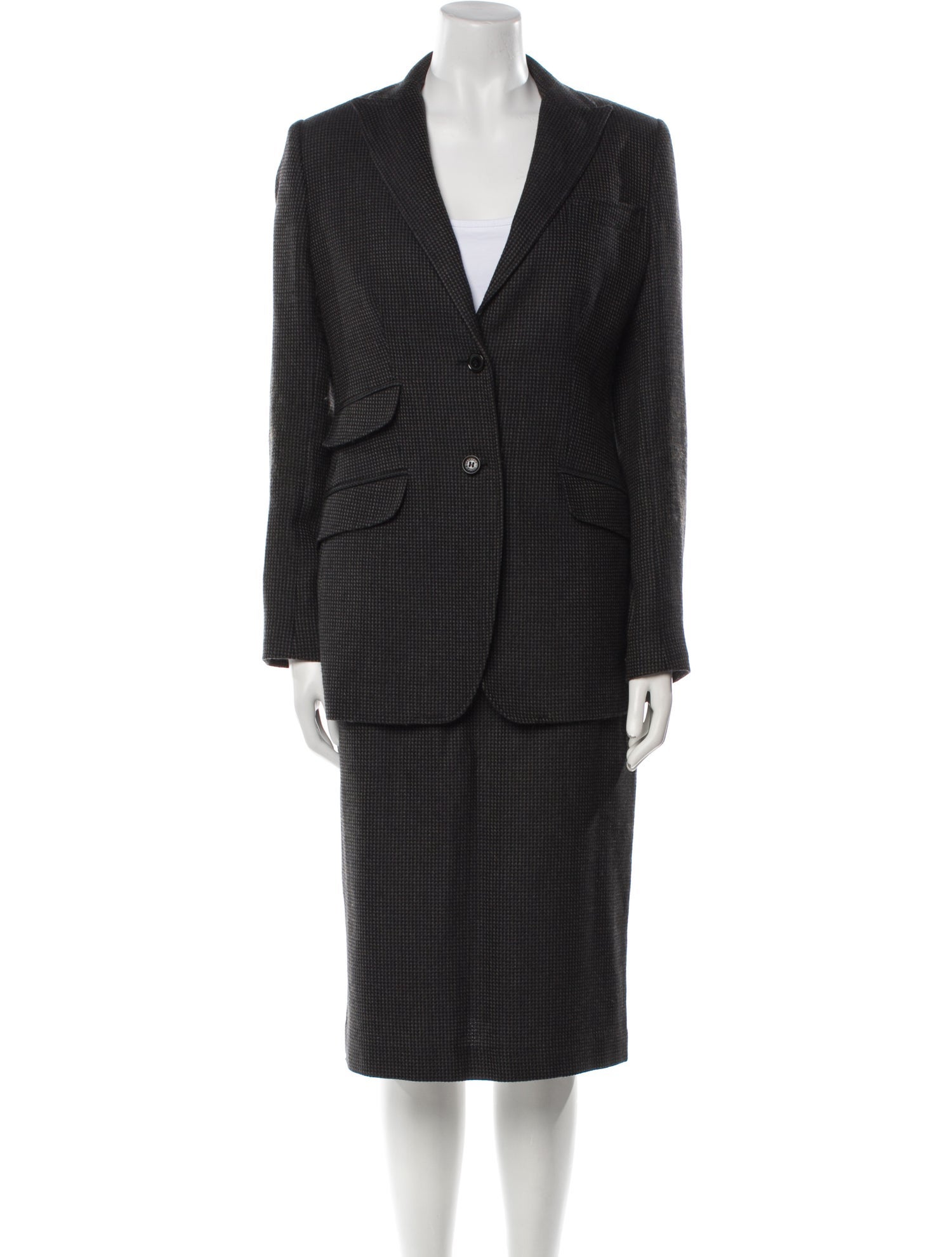 Dolce & Gabbana Vintage Wool Skirt Suit