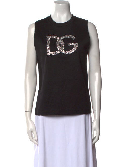 Dolce & Gabbana Graphic Print Crew Neck Top