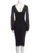 Dolce & Gabbana Square Neckline Knee-Length Dress