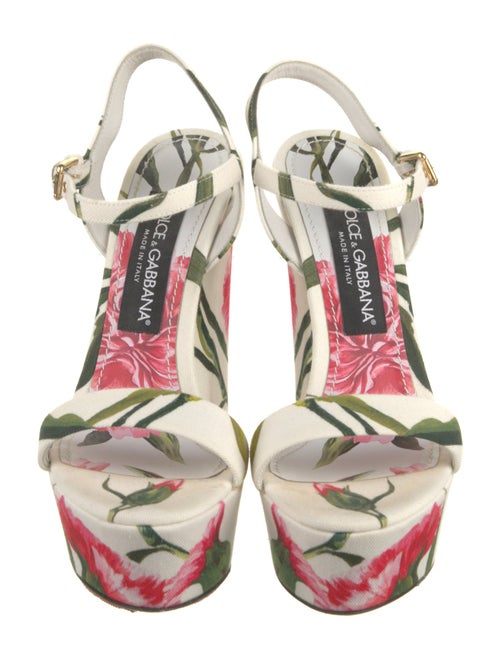 Dolce & Gabbana Canvas Printed Sandals