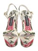 Dolce & Gabbana Canvas Printed Sandals
