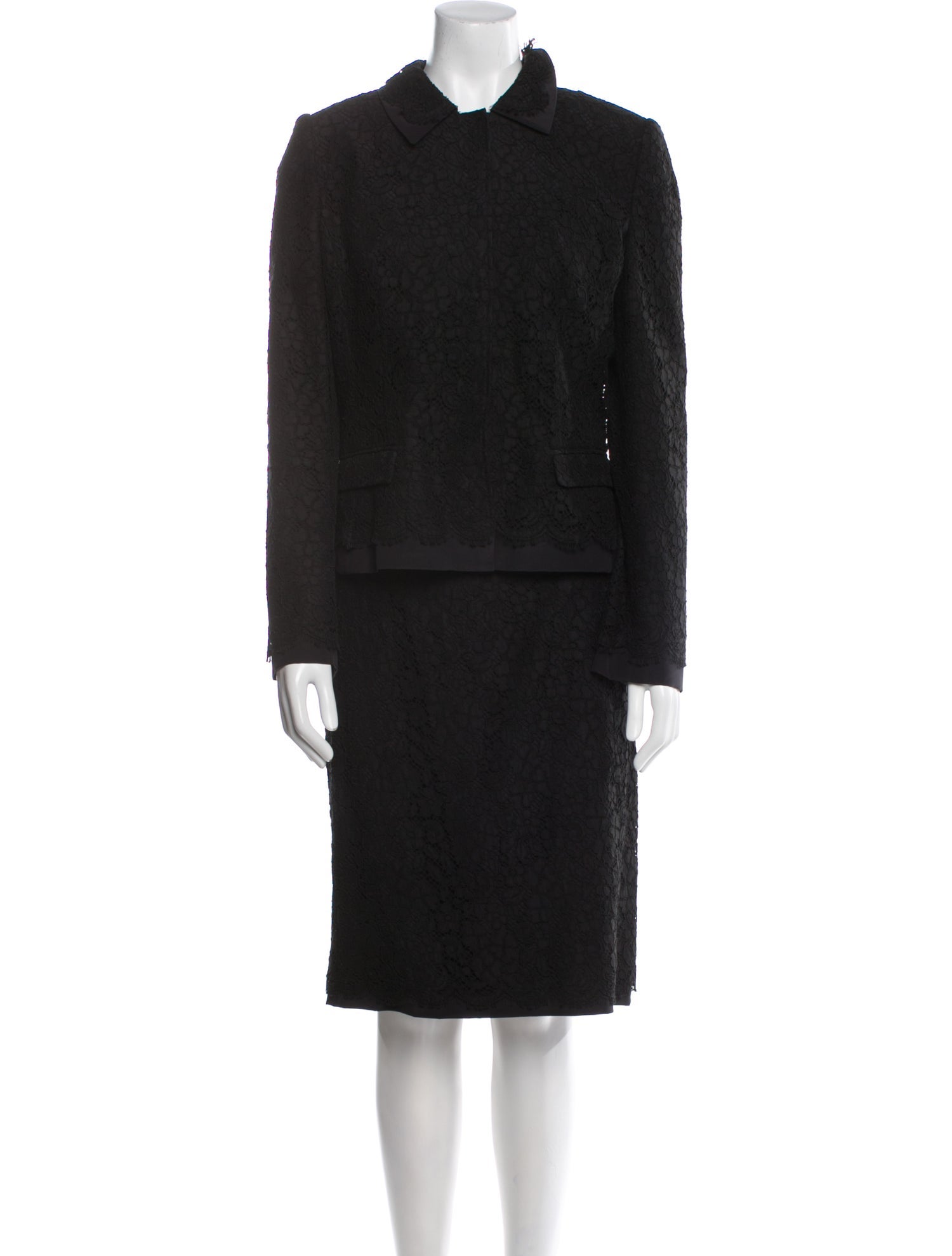 Dolce & Gabbana Lace Skirt Suit