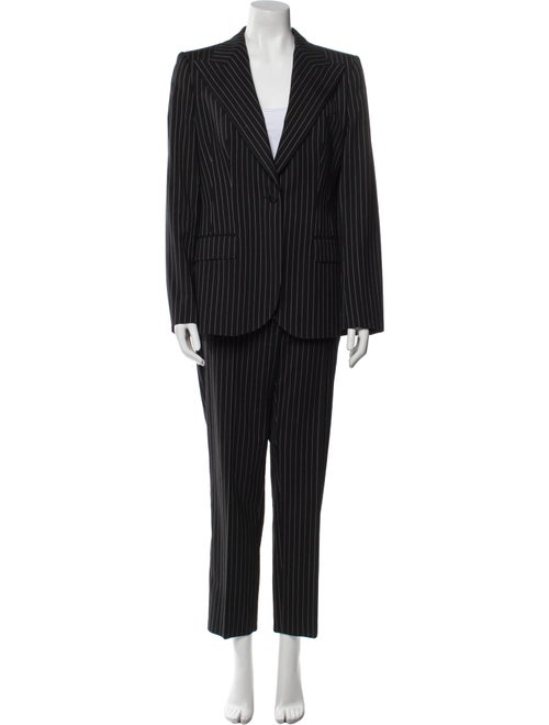 Dolce & Gabbana Virgin Wool Striped Pantsuit