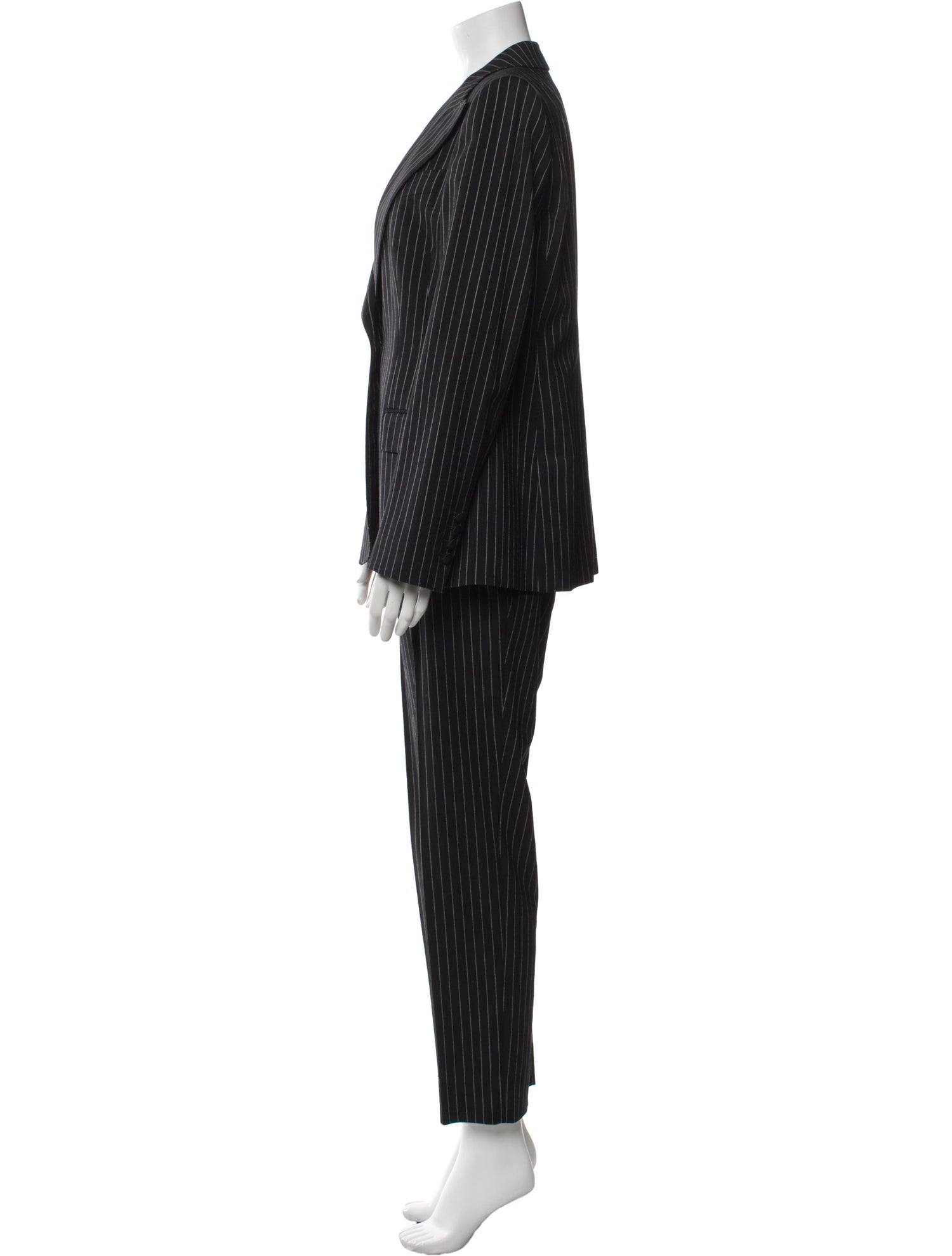 Dolce & Gabbana Virgin Wool Striped Pantsuit