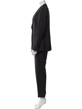 Dolce & Gabbana Virgin Wool Striped Pantsuit