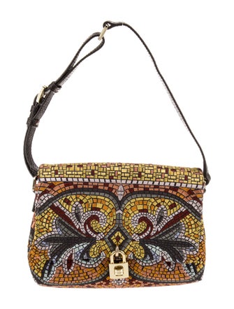 Dolce & Gabbana Leather Mosaic Bag Small