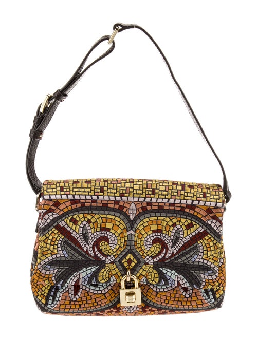 Dolce & Gabbana Leather Mosaic Bag Small