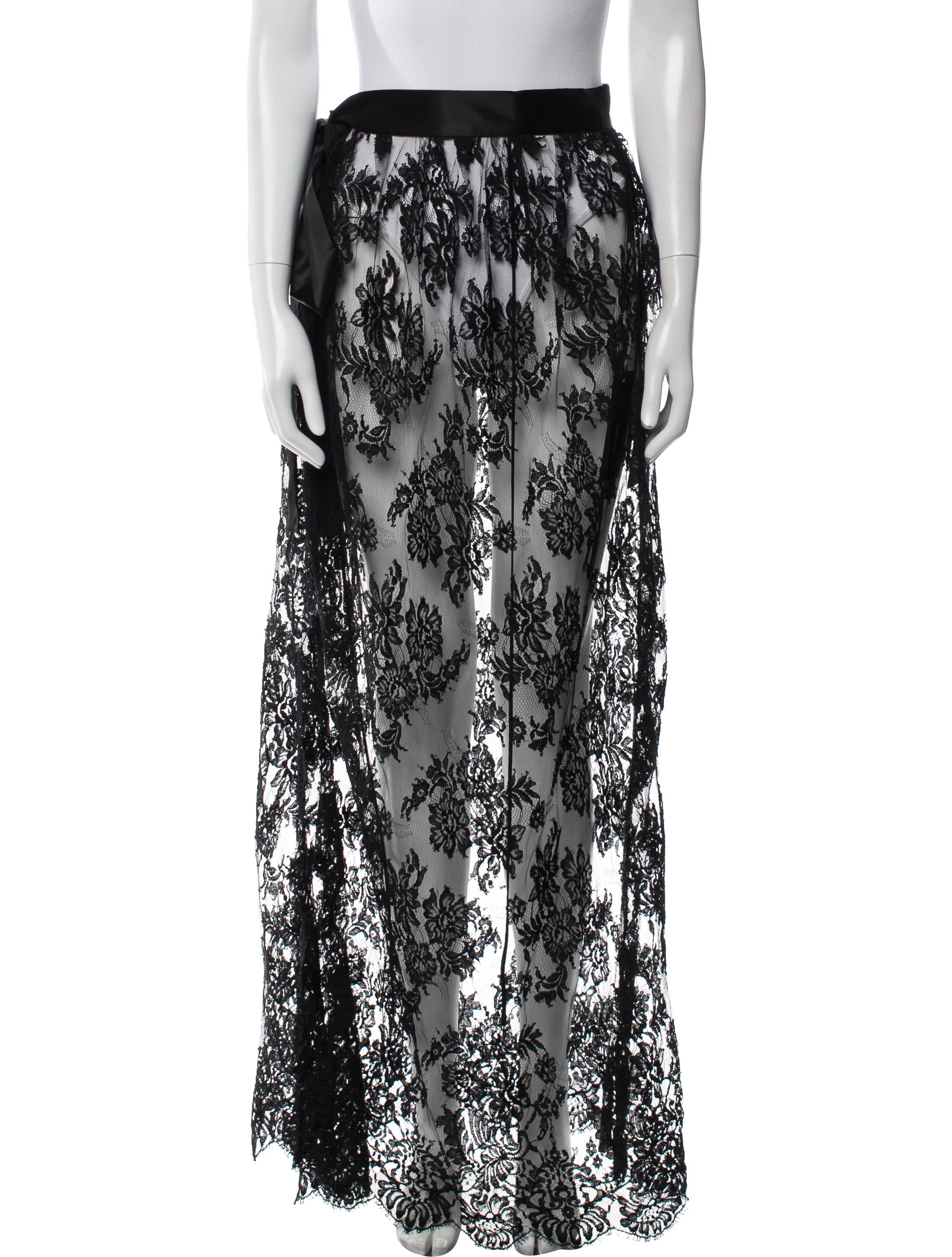 Dolce & Gabbana Lace Trim Embellishment Long Skirt w/ Tags