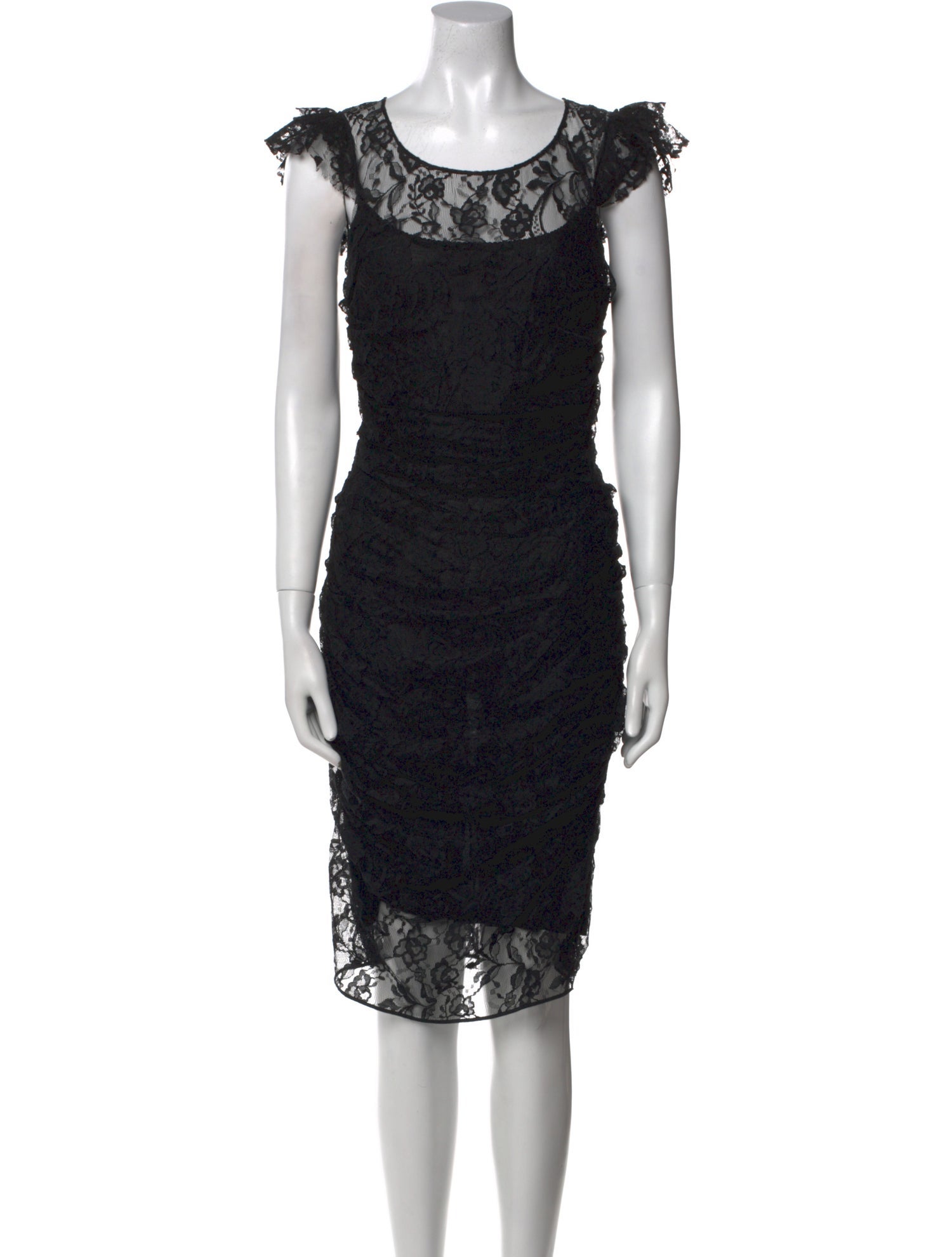 Dolce & Gabbana Lace Pattern Knee-Length Dress