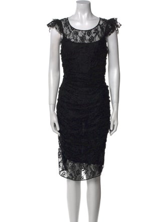 Dolce & Gabbana Lace Pattern Knee-Length Dress