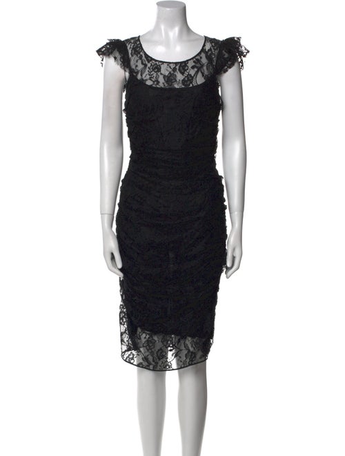 Dolce & Gabbana Lace Pattern Knee-Length Dress