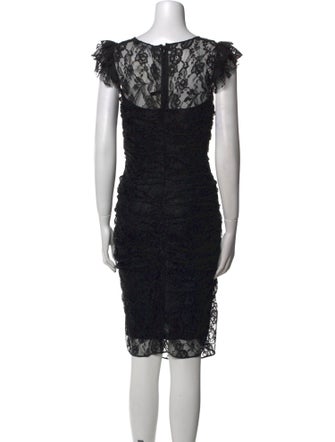 Dolce & Gabbana Lace Pattern Knee-Length Dress