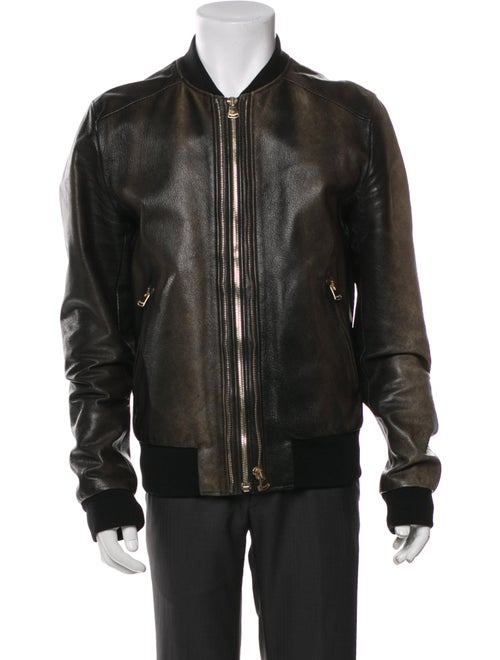 Dolce & Gabbana Goat Leather Bomber Jacket