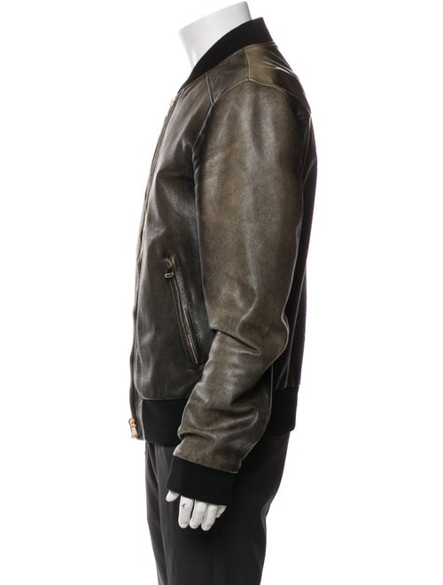 Dolce & Gabbana Goat Leather Bomber Jacket