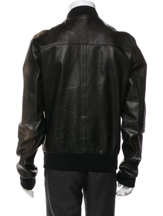 Dolce & Gabbana Goat Leather Bomber Jacket
