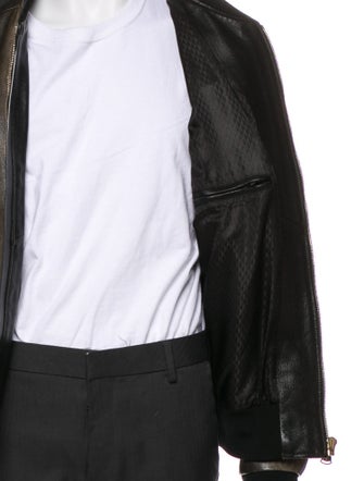 Dolce & Gabbana Goat Leather Bomber Jacket