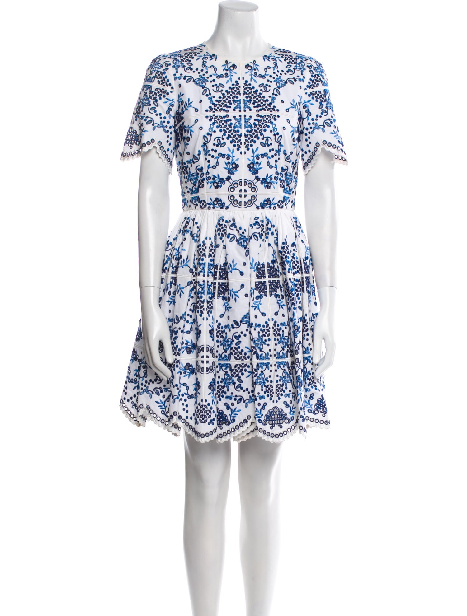 Dolce & Gabbana Lace Pattern Mini Dress