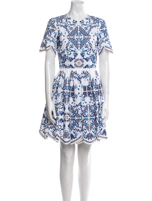 Dolce & Gabbana Lace Pattern Mini Dress