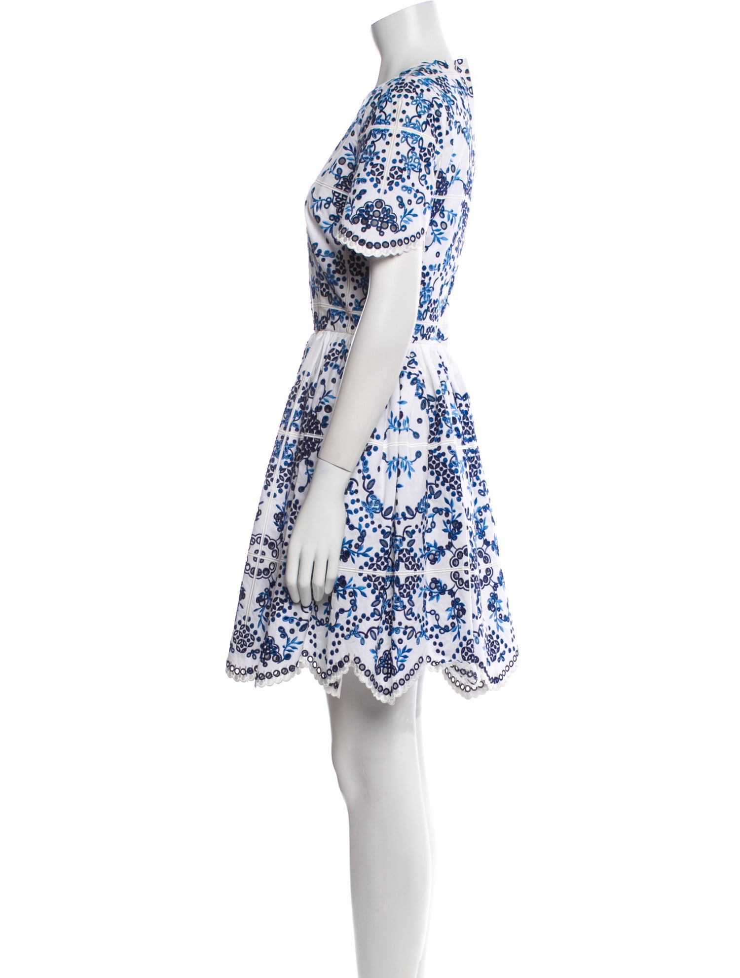 Dolce & Gabbana Lace Pattern Mini Dress