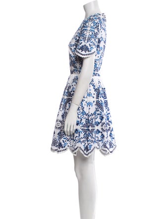 Dolce & Gabbana Lace Pattern Mini Dress