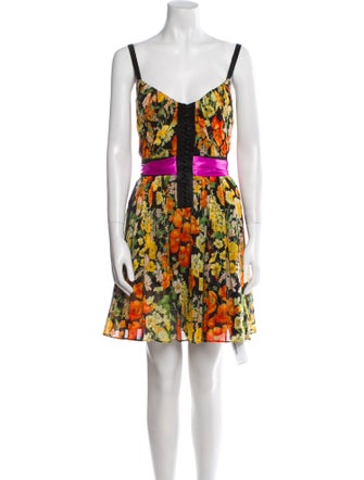 Dolce & Gabbana Floral Print Mini Dress