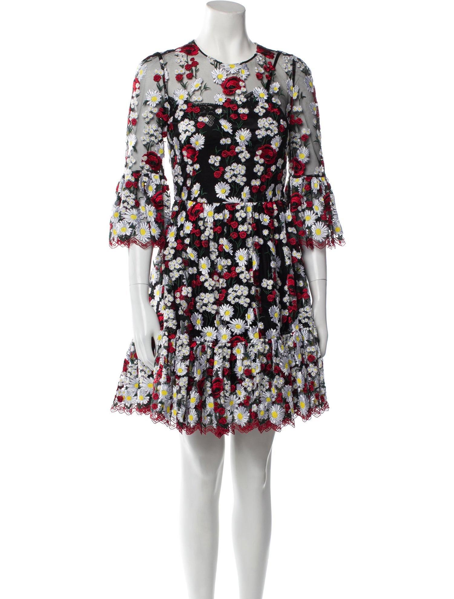 Dolce & Gabbana Floral Print Mini Dress